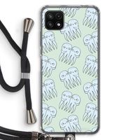 Octopussen: Samsung Galaxy A22 5G Transparant Hoesje met koord