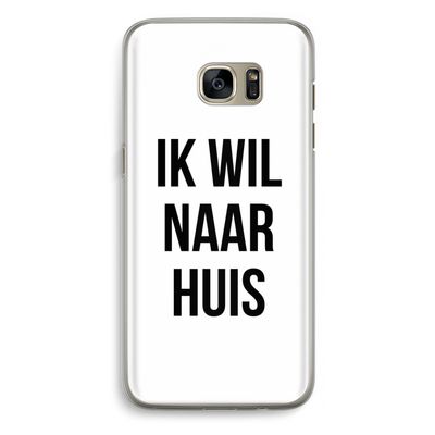 Ik wil naar huis: Samsung Galaxy S7 Edge Transparant Hoesje