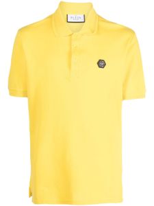 Philipp Plein polo à logo imprimé - Jaune