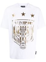 Plein Sport Tiger-print short-sleeve T-shirt - Blanc - thumbnail