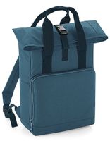 Atlantis BG118 Twin Handle Roll-Top Backpack - Airforce-Blue - 28 x 38 x 12 cm