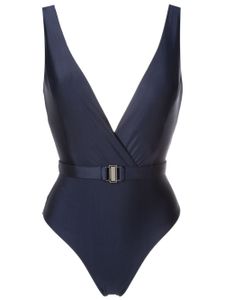 Lygia & Nanny maillot de bain Evita à col v - Bleu