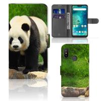 Xiaomi Mi A2 Lite | Telefoonhoesje | Met pasjeshouder | Panda
