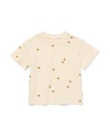 HEMA Newborn T-shirt Wafel Bijen Ecru (ecru)