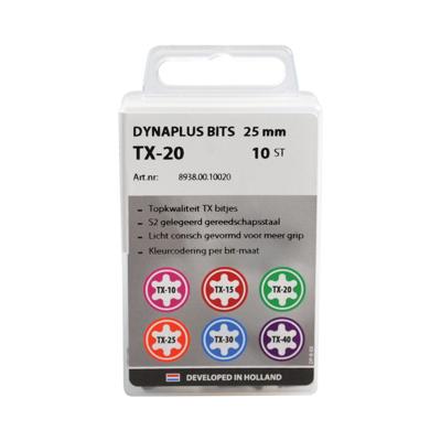 Dynaplus Schroefbit 25Mm Torx TX30 Blauw | 10 stuks - 8938.00.10030