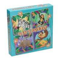 Wins Holland Legpuzzel 4in1 - wilde dieren, 12st.