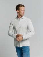 No- Excess Shirt Jersey Melange Stretch Overhemd 017 Chalk