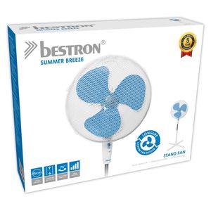 Bestron ASV45W Statiefventilator ventilator Ø 45cm | in hoogte verstelbare telescoopstang tot 122 cm