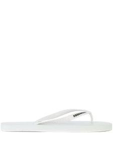 DSQUARED2 branded flip-flops - Blanc