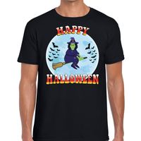 Happy Halloween heks verkleed t-shirt zwart voor heren