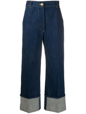 Patou jean Iconic à chevilles resserrées - Bleu