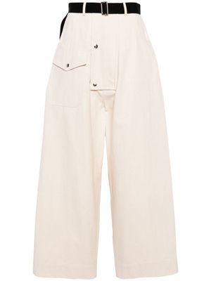 Plan C pantalon ample à taille haute - Tons neutres
