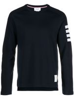 Thom Browne sweat Engineered 4-Bar en coton - Bleu