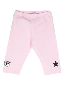 Chiara Ferragni Kids Eyelike cotton leggings - Rose