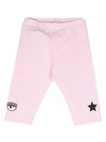 Chiara Ferragni Kids legging Eyelike en coton - Rose - thumbnail