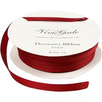 Creativ Company Decoratie lint, b: 6 mm, rood, 15 m/ 1 rol
