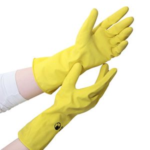 Fair Zone 4800161 beschermende handschoen Huishoudhandschoenen Geel Katoen, Rubber 1 stuk(s)