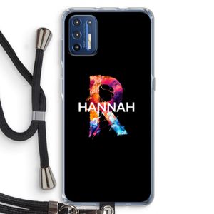 Abstract Spectrum: Motorola Moto G9 Plus Transparant Hoesje met koord