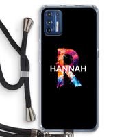 Abstract Spectrum: Motorola Moto G9 Plus Transparant Hoesje met koord