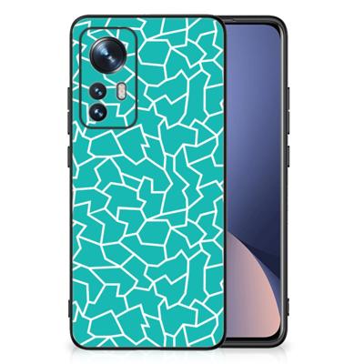 Xiaomi 12 | 12X Leuk Telefoonhoesje Cracks Blue