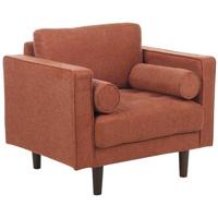 Beliani - NURMO - Fauteuil - Goudbruin - Polyester - thumbnail