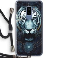 Darkness Tiger: Samsung Galaxy S9 Plus Transparant Hoesje met koord