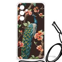 Samsung Galaxy A55 Case Anti-shock Pauw met Bloemen Samsung Galaxy A55 Case Anti-shock Pauw met Bloemen