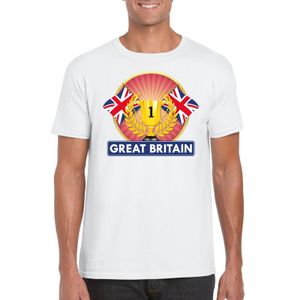 Wit Groot Brittannie/ Engeland supporter kampioen shirt heren 2XL  -