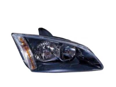 Koplamp rechts met knipperlicht H7+H1 ZWART Rand 1863964