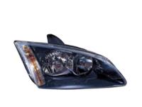 Koplamp rechts met knipperlicht H7+H1 ZWART Rand 1863964