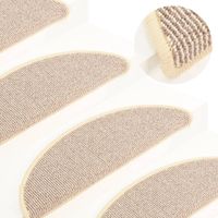 VidaXL Trapmatten 15 st 56x17x3 cm wit en bruin VidaXL Trapmatten 15 st 56x17x3 cm wit en bruin