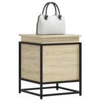 VidaXL Opbergbox met deksel 40x40x51,5 cm bewerkt hout sonoma eiken
