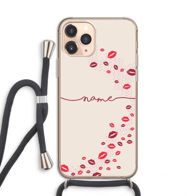 Kusjes: iPhone 11 Pro Transparant Hoesje met koord
