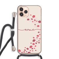 Kusjes: iPhone 11 Pro Transparant Hoesje met koord