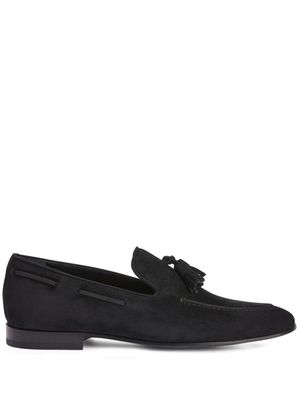 Giuseppe Zanotti mocassins Eloys à pompons - Noir