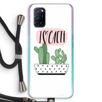 I love cacti: Oppo A52 Transparant Hoesje met koord