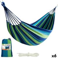 Hangmat Aktive Blauw 200 x 0,4 x 100 cm (6 Stuks)