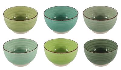 Cookinglife Soepkommen / kommen Delice Groen ø 14 cm - 6 stuks