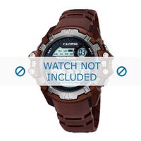 Horlogeband Calypso k5656-3 Rubber Bruin 22mm - thumbnail