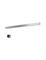 Hotbath &MORE set van 1 rails RAS80 SQUARE 80 cm met separate schakelaar en inbouw element Chroom (RAS80-1CR)