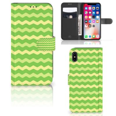 Apple iPhone Xs Max | Telefoon Hoesje | Waves Green