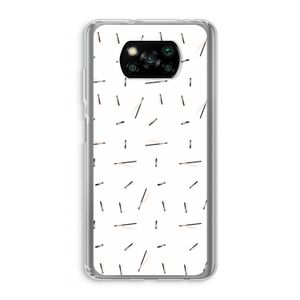 Hipster stripes: Xiaomi Poco X3 NFC Transparant Hoesje