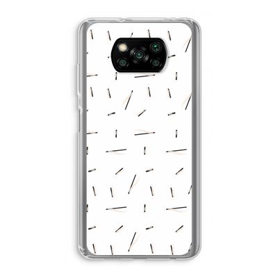 Hipster stripes: Xiaomi Poco X3 NFC Transparant Hoesje