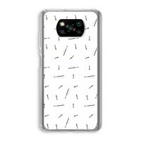 Hipster stripes: Xiaomi Poco X3 NFC Transparant Hoesje Hipster stripes: Xiaomi Poco X3 NFC Transparant Hoesje
