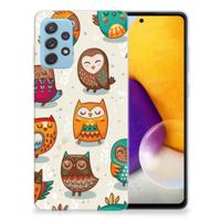 Samsung Galaxy A72 | TPU Hoesje | Vrolijke Uilen