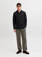 Jack & Jones Jjesummer Linen Blend Shirt L/s Sn Overhemd Black