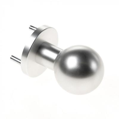FSB deurknop vast op rozet - bolmodel - aluminium F1- ASL0802