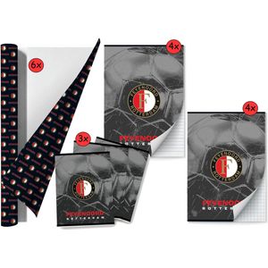 Feyenoord - Back to School Schoolpakket - Kaftpapier Voor Schoolboeken En Schriften