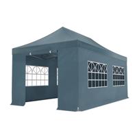 Easy up 3x6m grijs 30mm (aluminium buizen) semi prof partytent opvouwbaar