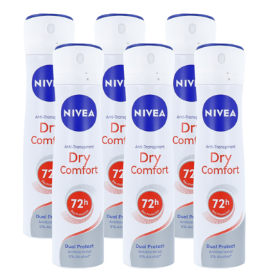 Nivea Dry Comfort Deodorant Spray Multiverpakking